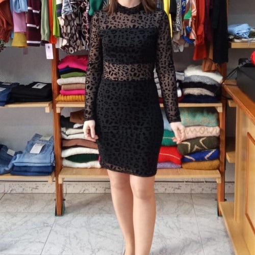 Vestido Elisa Leopardo