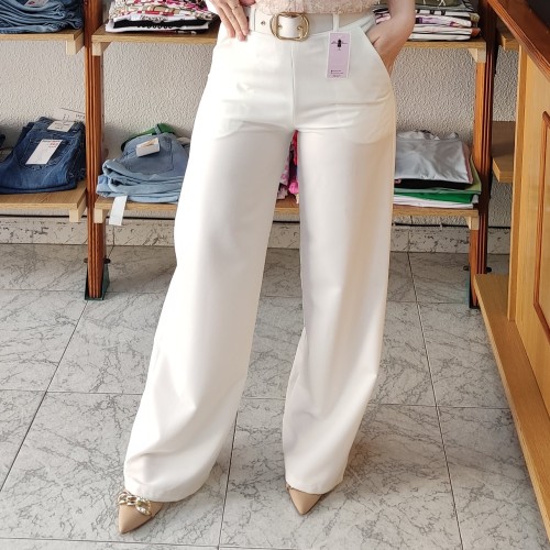 Bossa Nova Moda-Pantalón Indira blanco