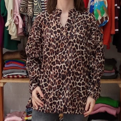 Bossa Nova Moda - Blusa Mandla Leopardo